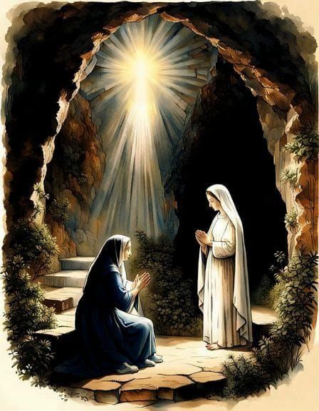 The miracle in Lourdes 3 - AI Generated Artwork - NightCafe Creator