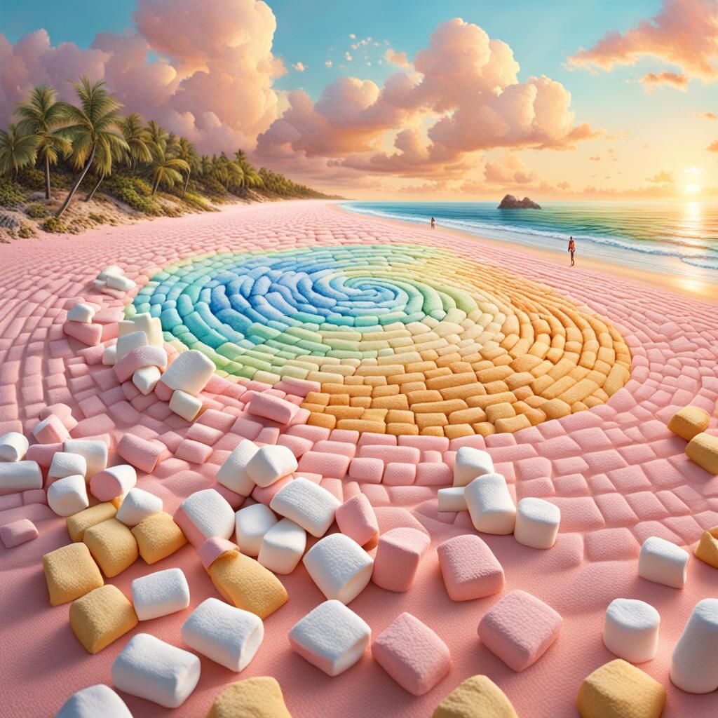 On the marshmallow beach  by @Setra134