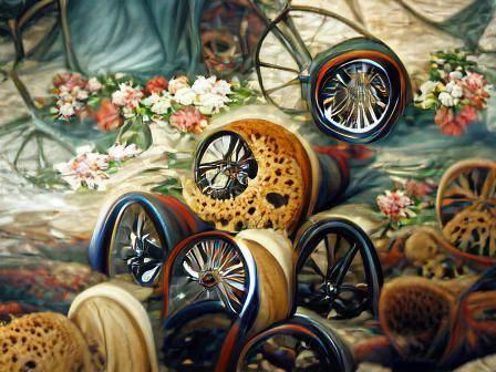 wheels on the road