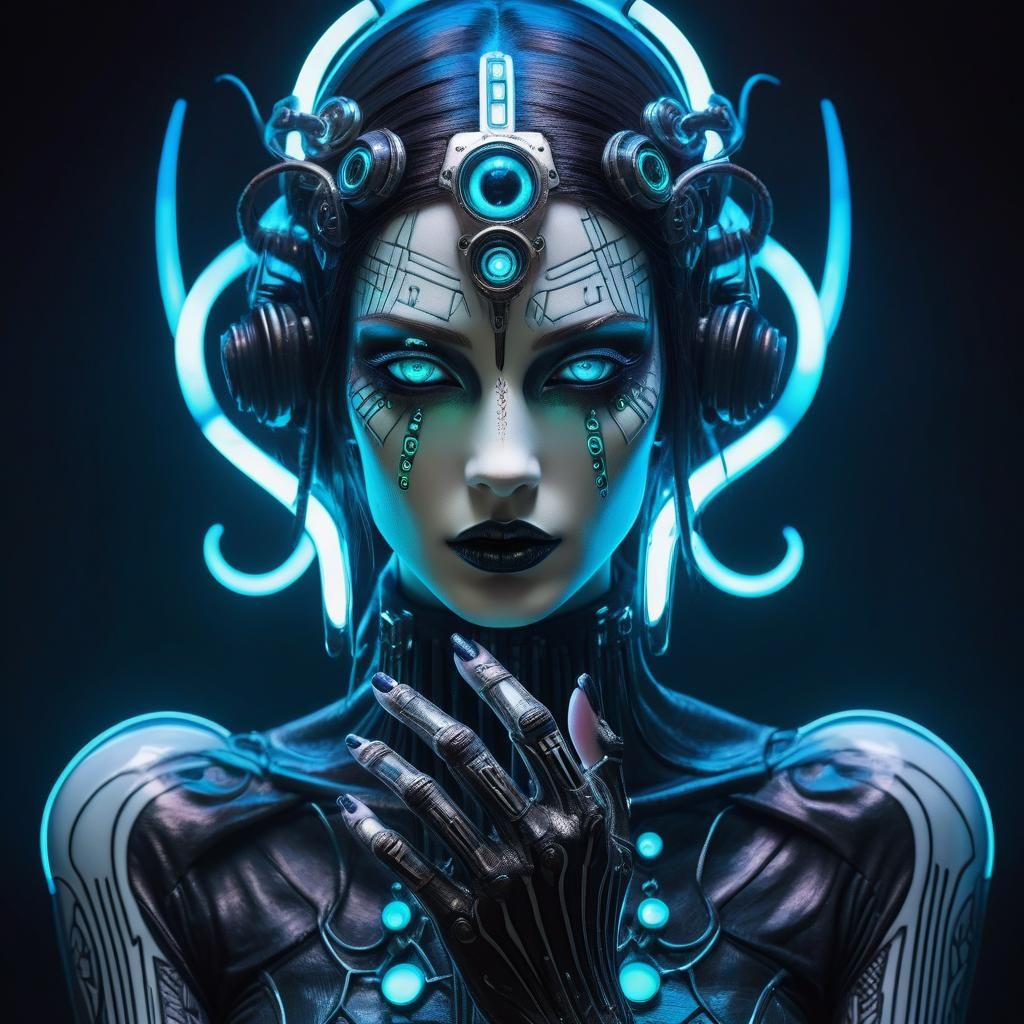 manga girl, biopunk - AI Generated Artwork - NightCafe Creator