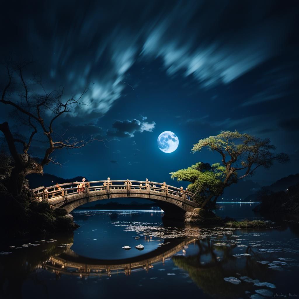 Chang'e Flying to the Moon: Surrealist Ancient Love