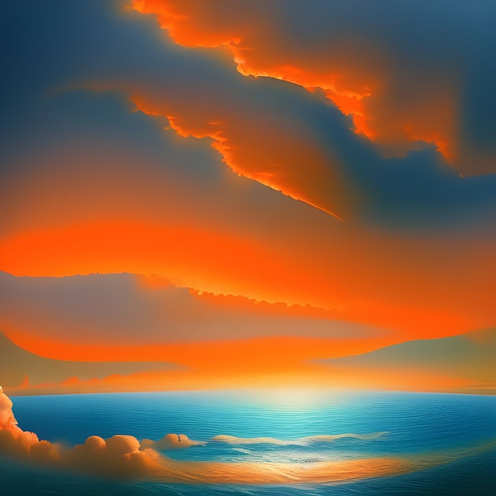 A hyperdetailed matte painting painting of Mammatus clouds i...