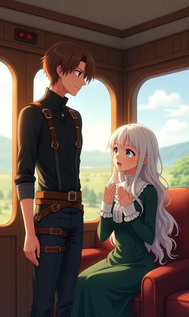 Yuri and Alice - Couple in train 💖