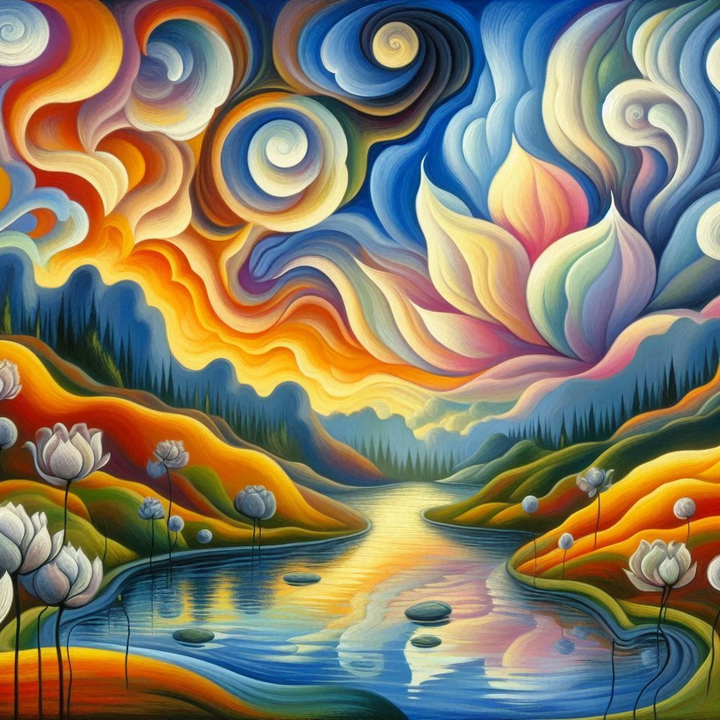 Expressionist landscape