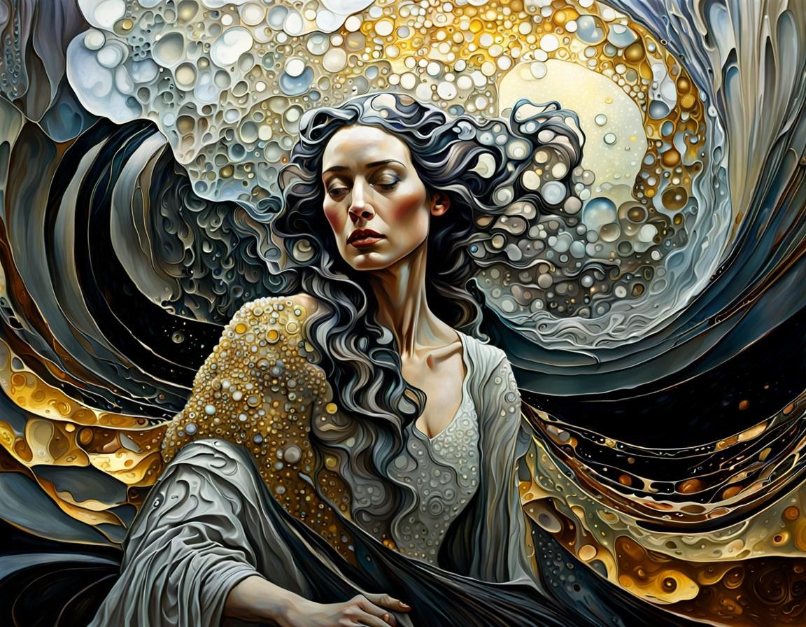 Golden Grey Portrait