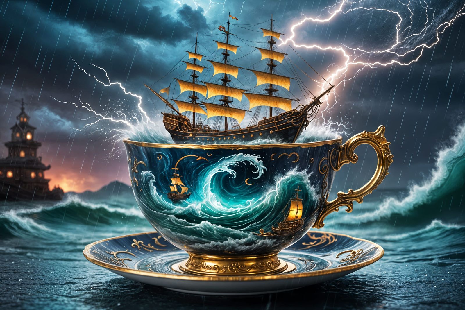 Storm in a Tea Cup  by @Marquis