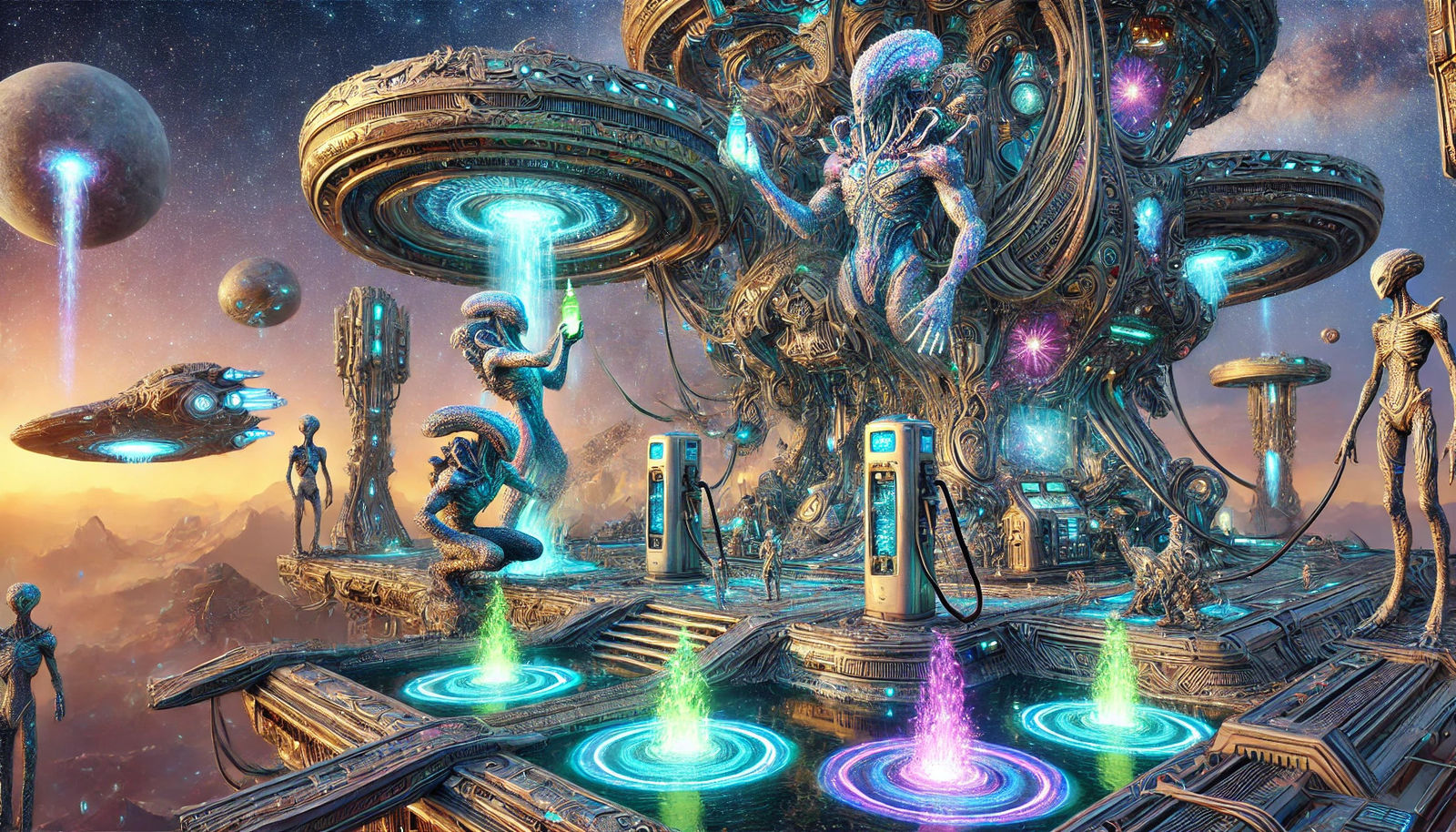 Alien refill station