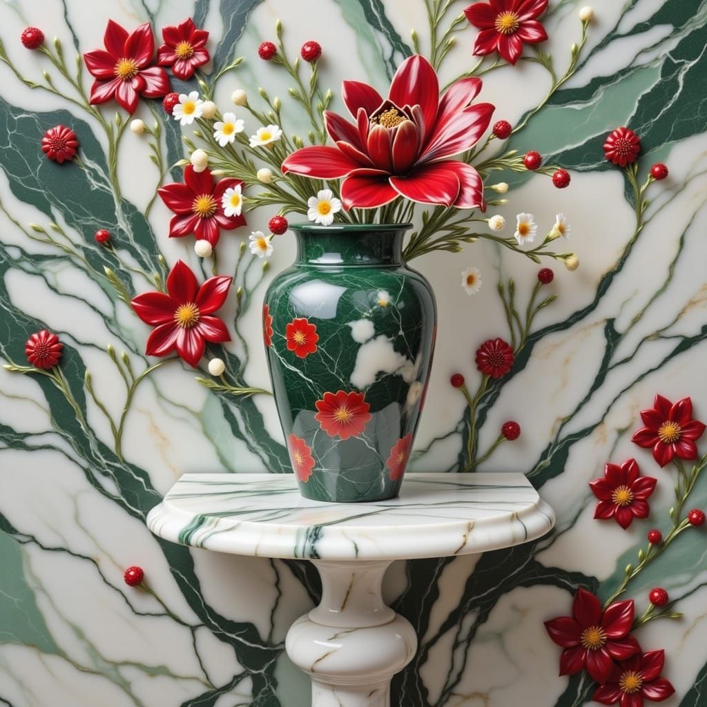 <lora:Marble Flux:1.0>  