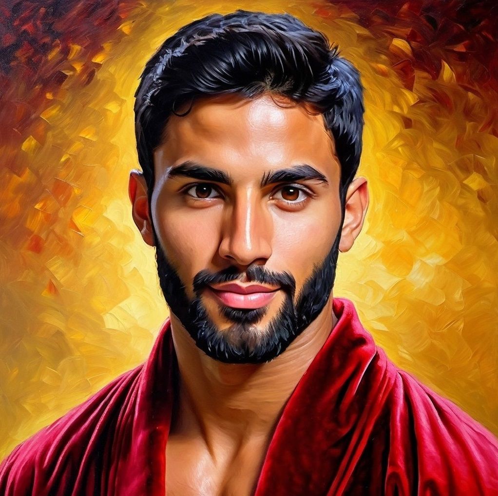 Nasīm, a handsome bearded man