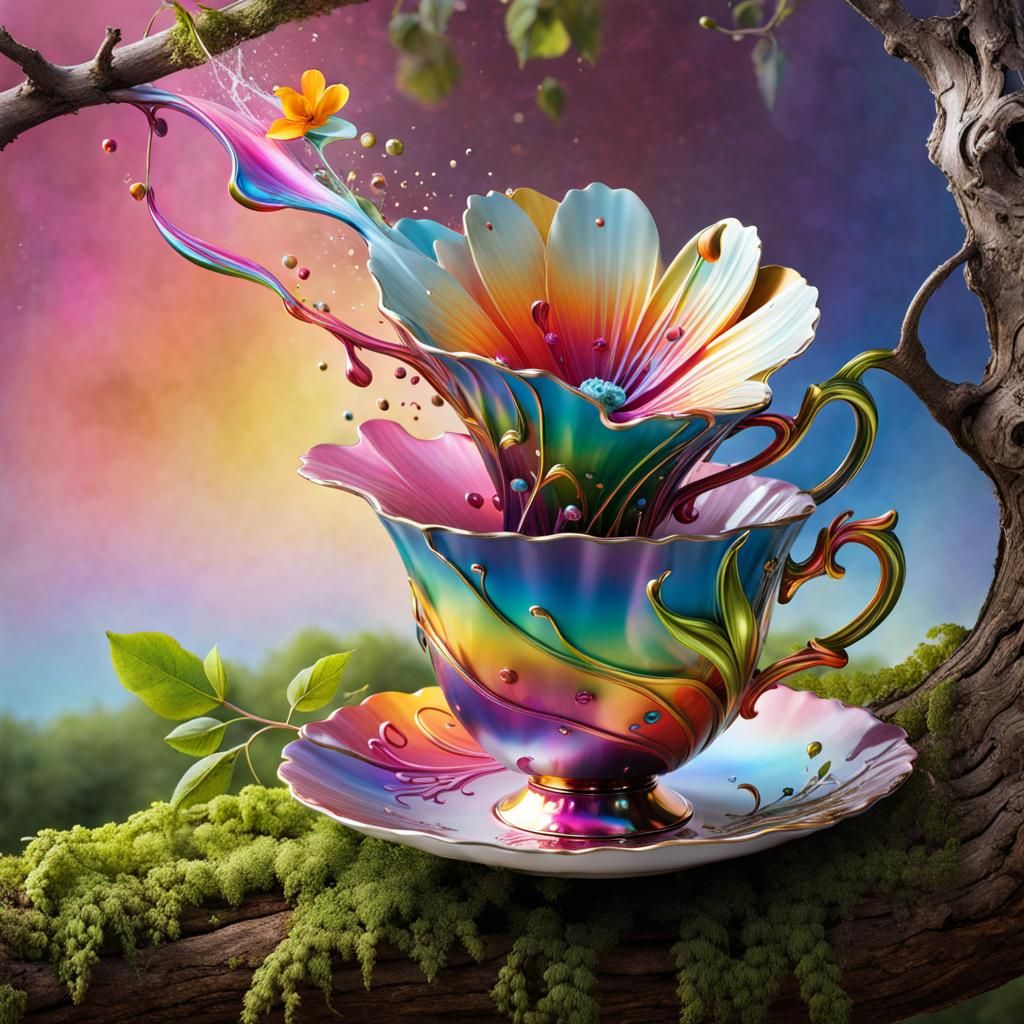 Magical Flower Fantasy - AI Generated Artwork - NightCafe Creator