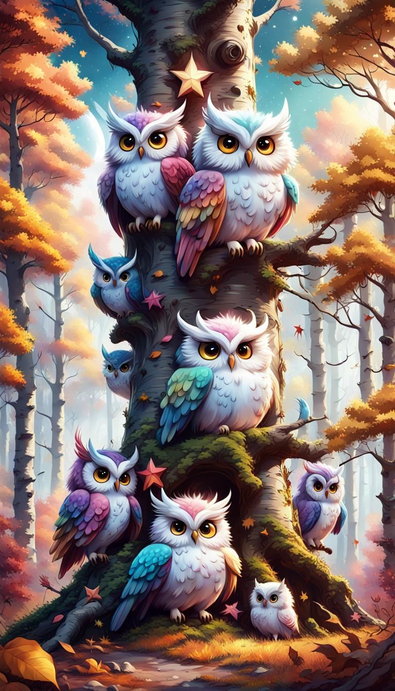 From the Lands above and beyond the clouds....Star Owls