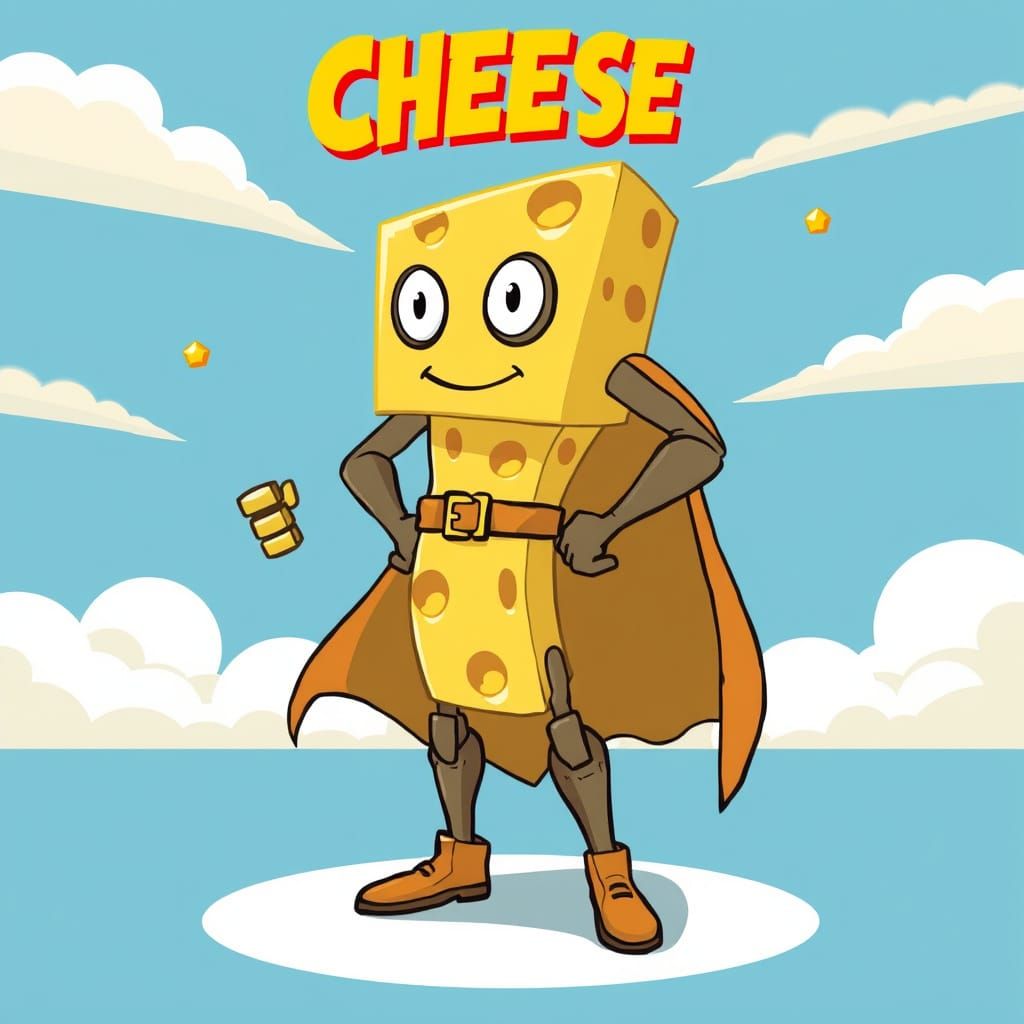The Amazing Adventures of Cheese Man!!!  by @louise