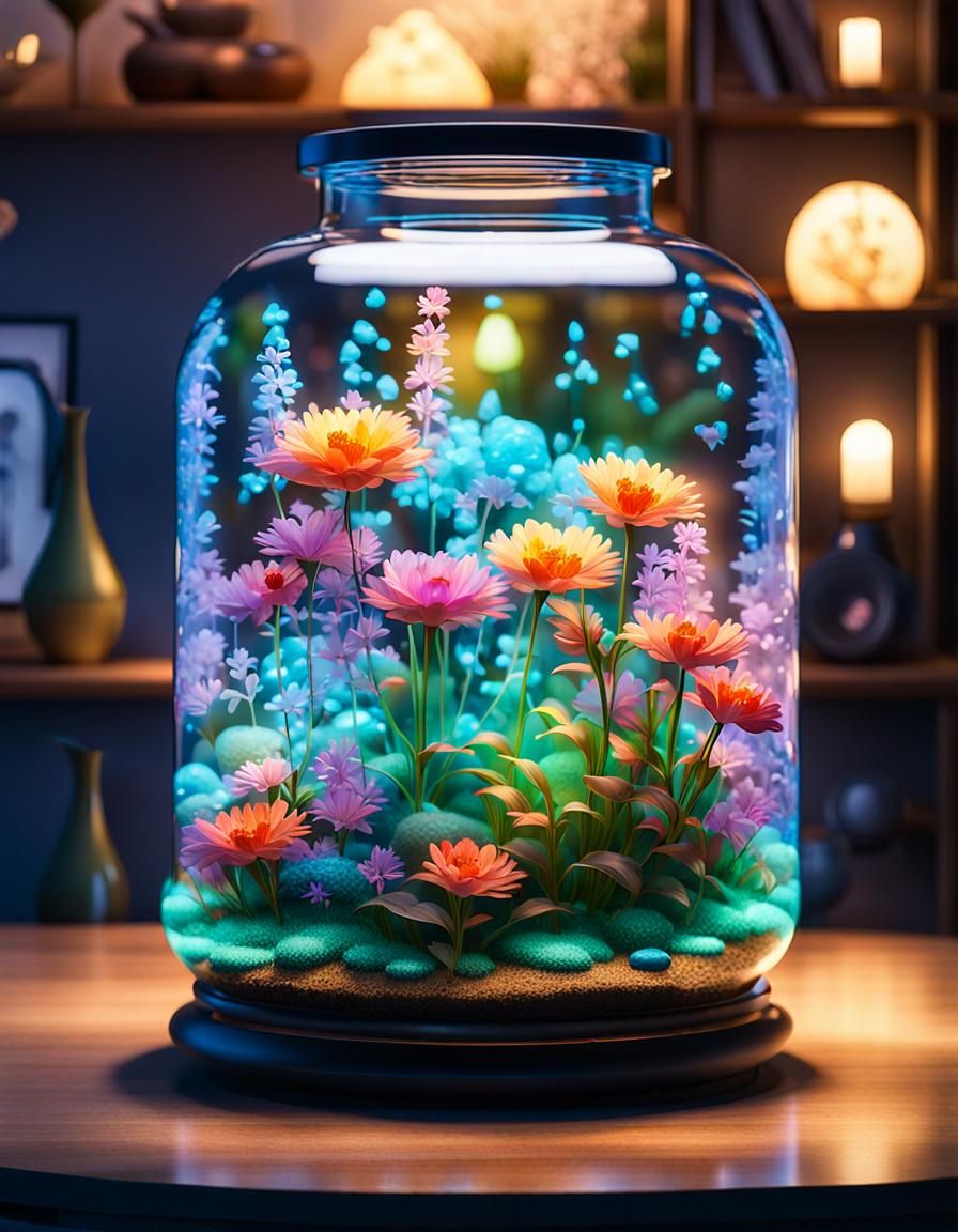 Flowers and Jars  by @Jikan