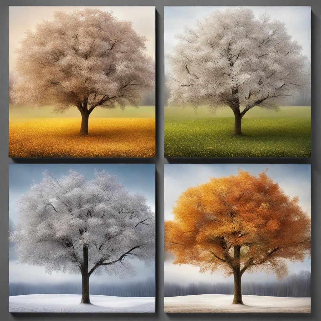 spring, summer, autumn, and winter