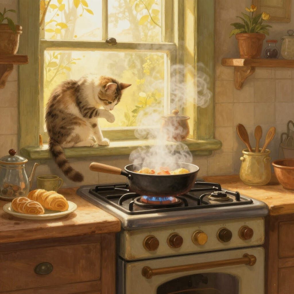 Cozy morning routine  by @Hiro