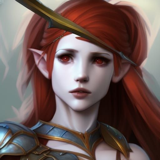 Elven Warrior Princess - AI Generated Artwork - NightCafe Creator