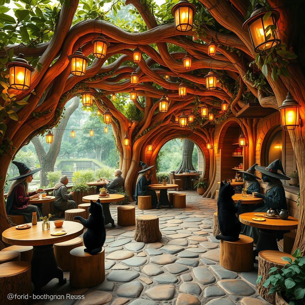 The witch’s cafe  by @ArwenEvenstar