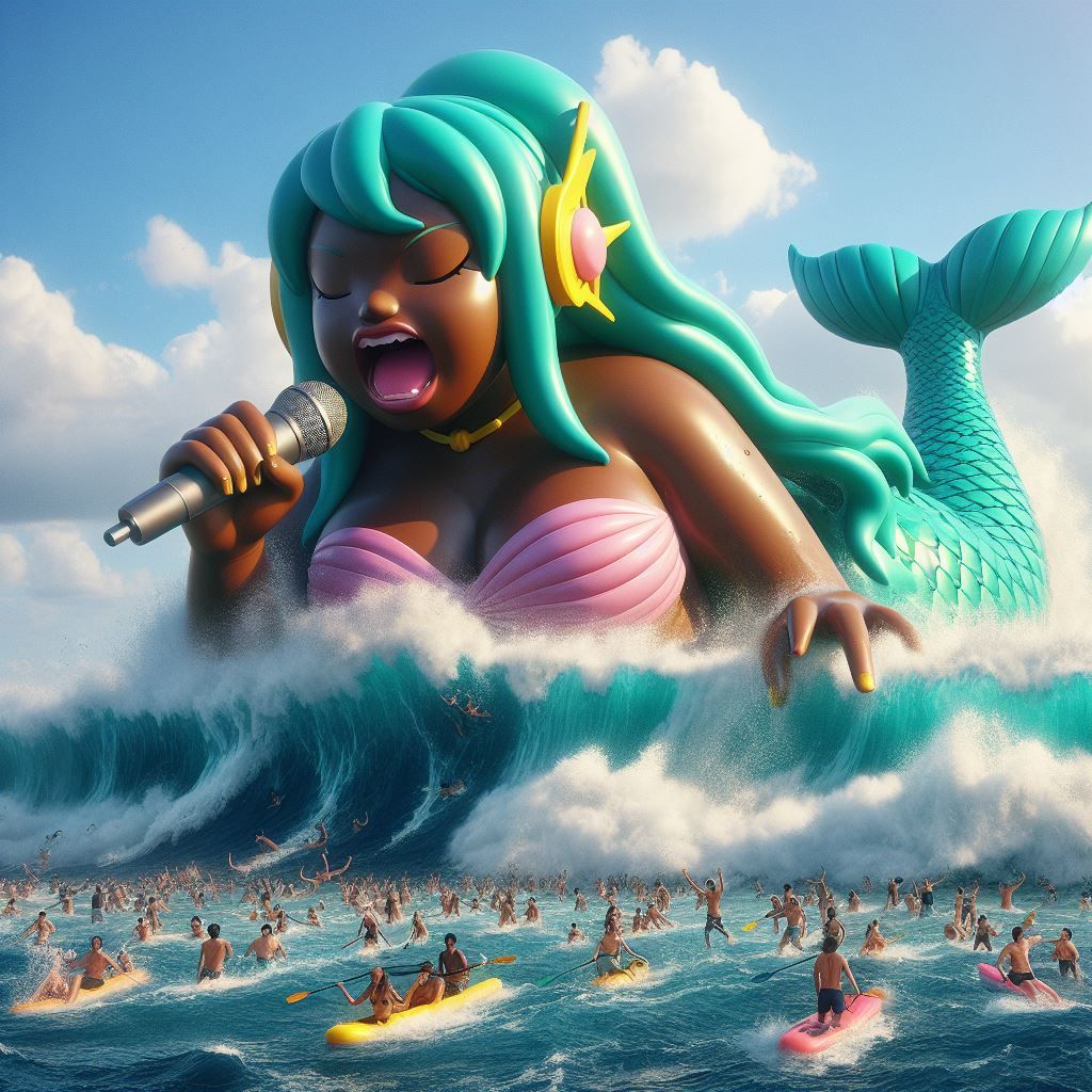 The colossal siren's song, Source image