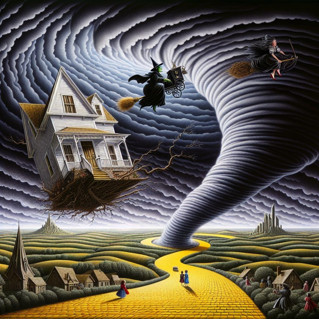 Cinematical detailed scene of Wizard of Oz, my favorite of all time  by @Marshas Creative AI Designs