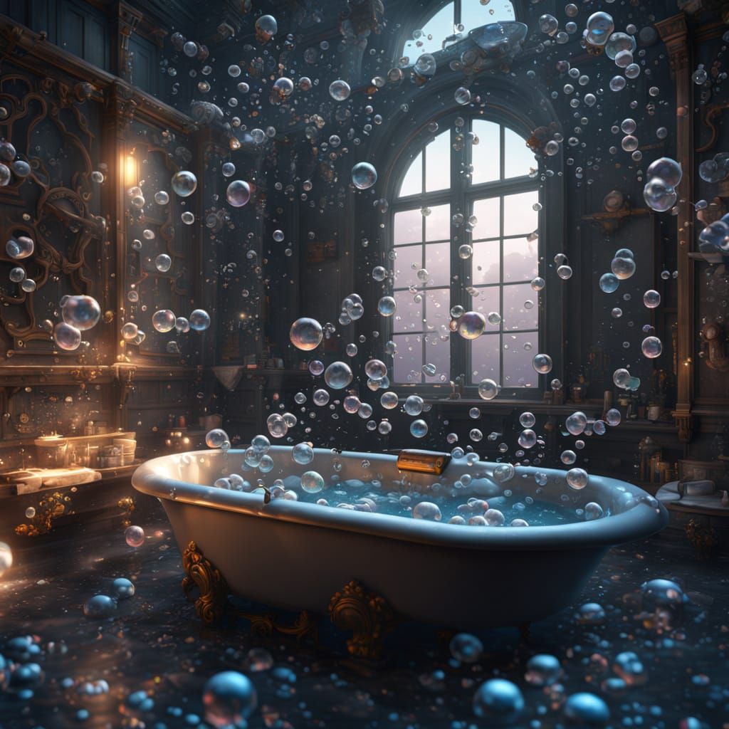 bathtub full of bubbles  by @Crush1980