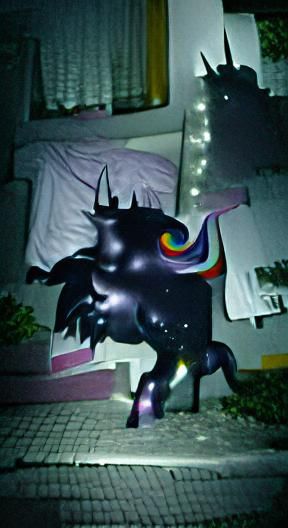 Dark Unicorn in the middle of the night