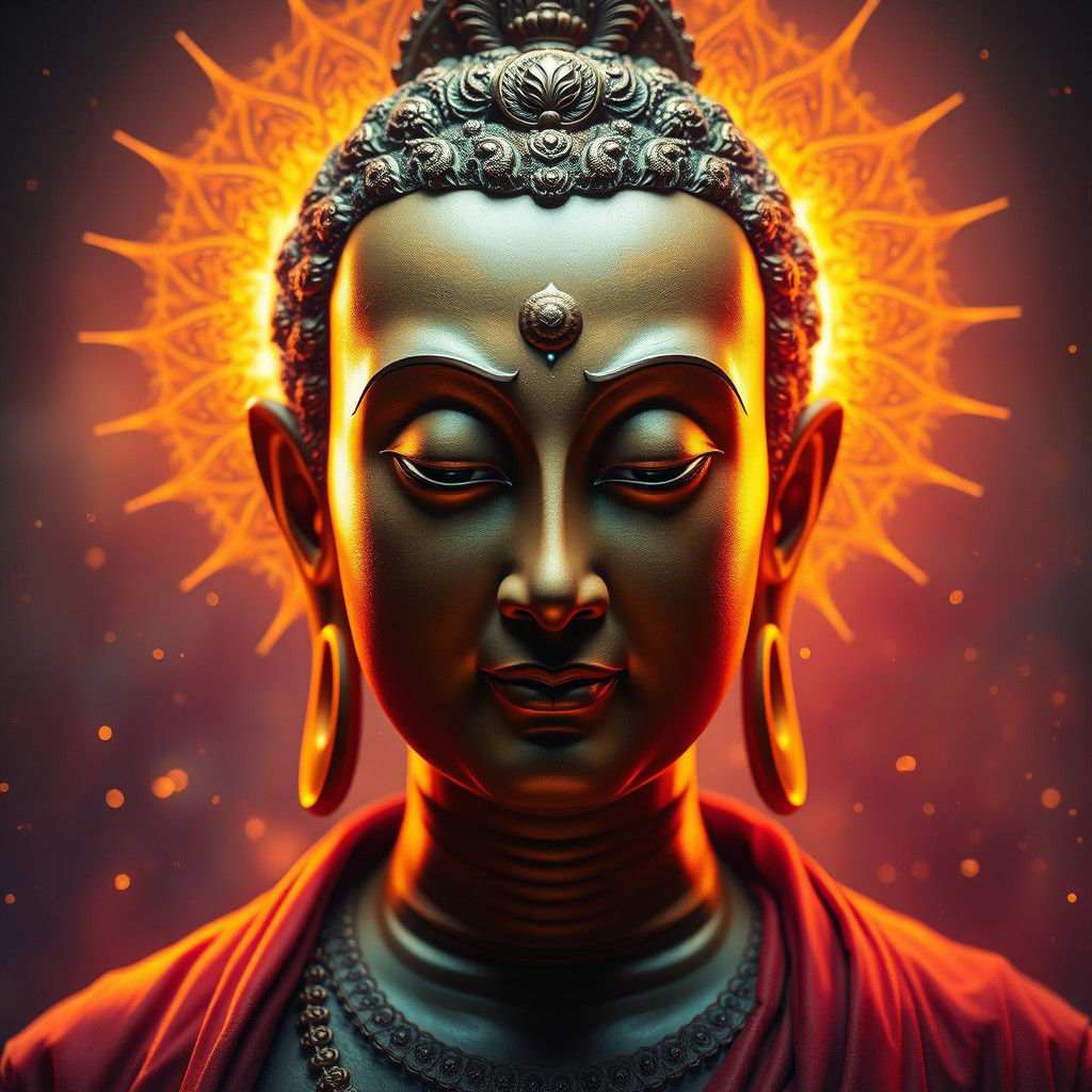 Serene Bodhisattva with Golden Aura