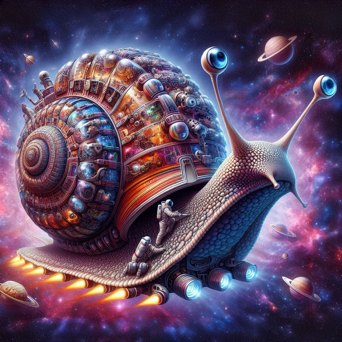 Cosmic Turbo-boosted Snail (1)