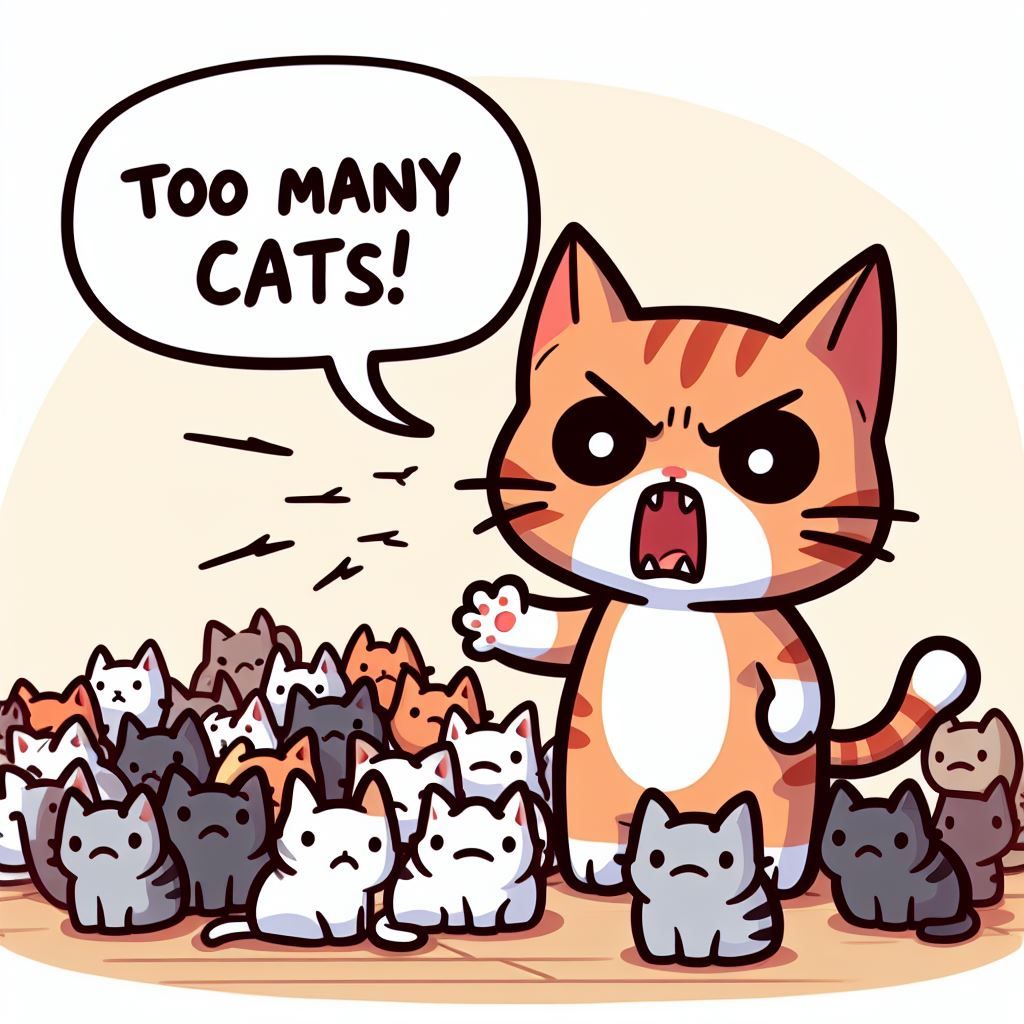 Too many cats!
