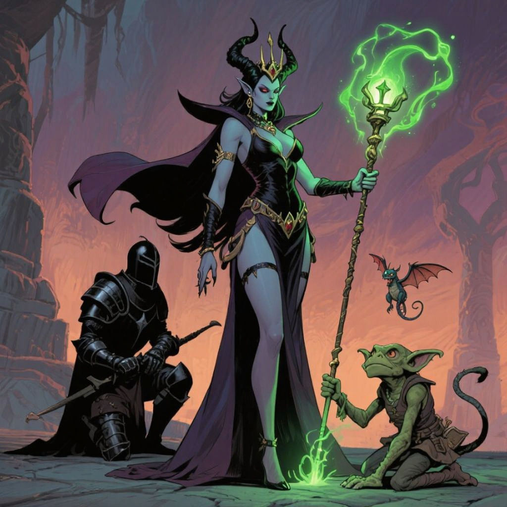 Under the command of the Dark Queen