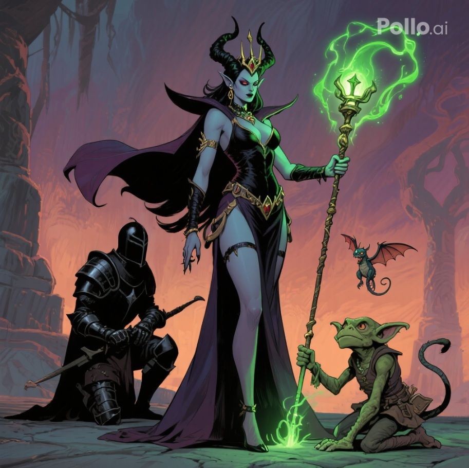 Under the command of the Dark Queen