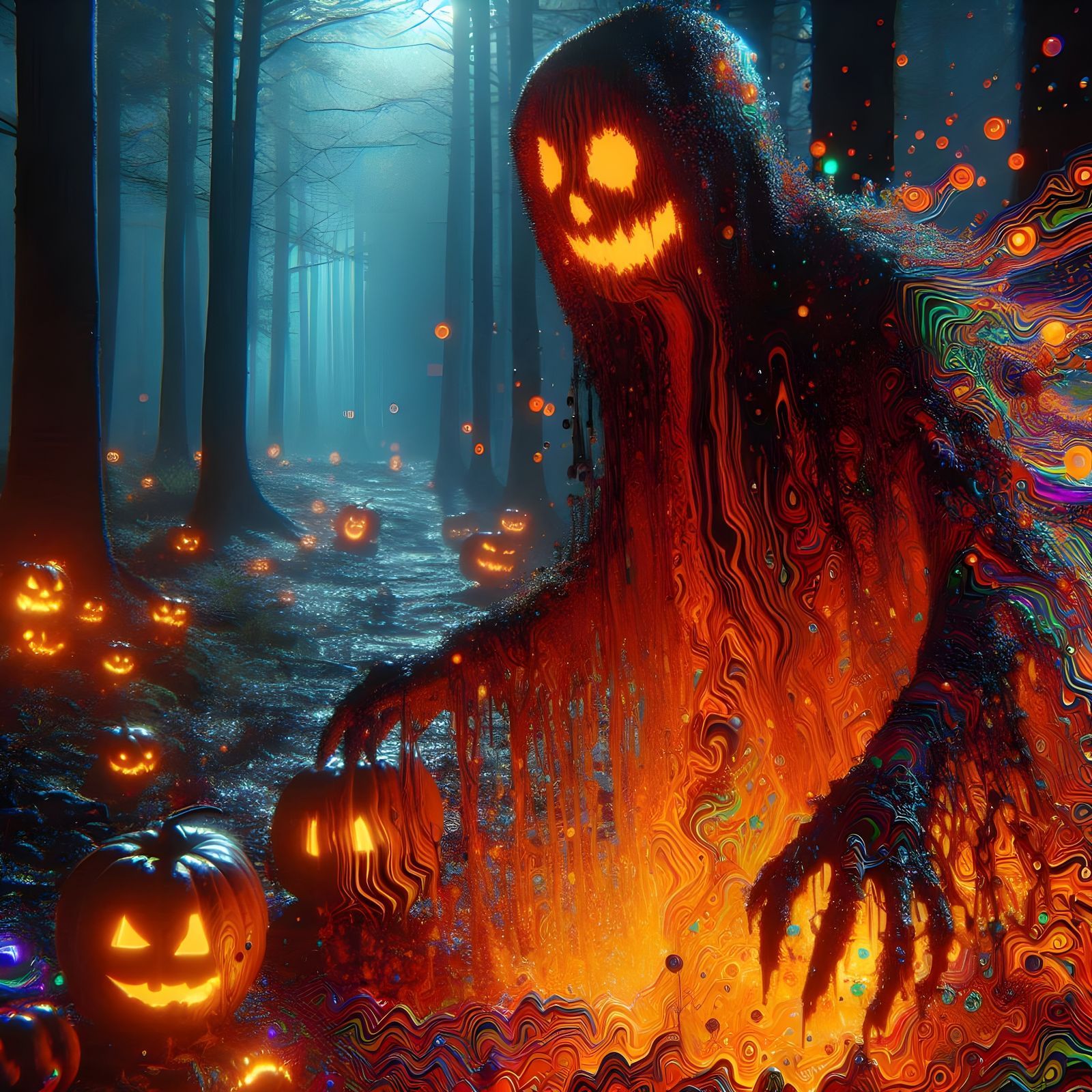 Halloween in the Woods