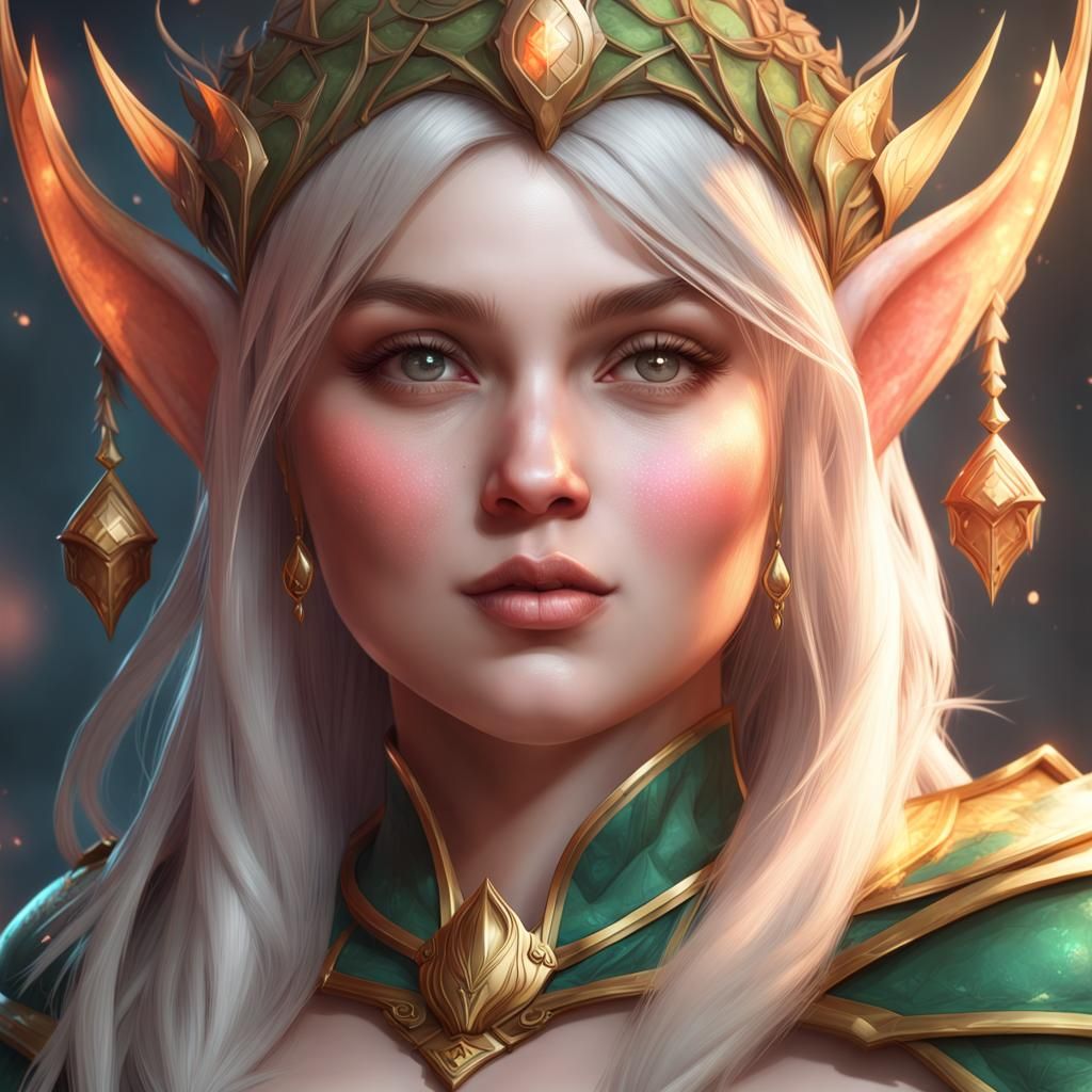 Chubby Elf Princess - AI Generated Artwork - NightCafe Creator