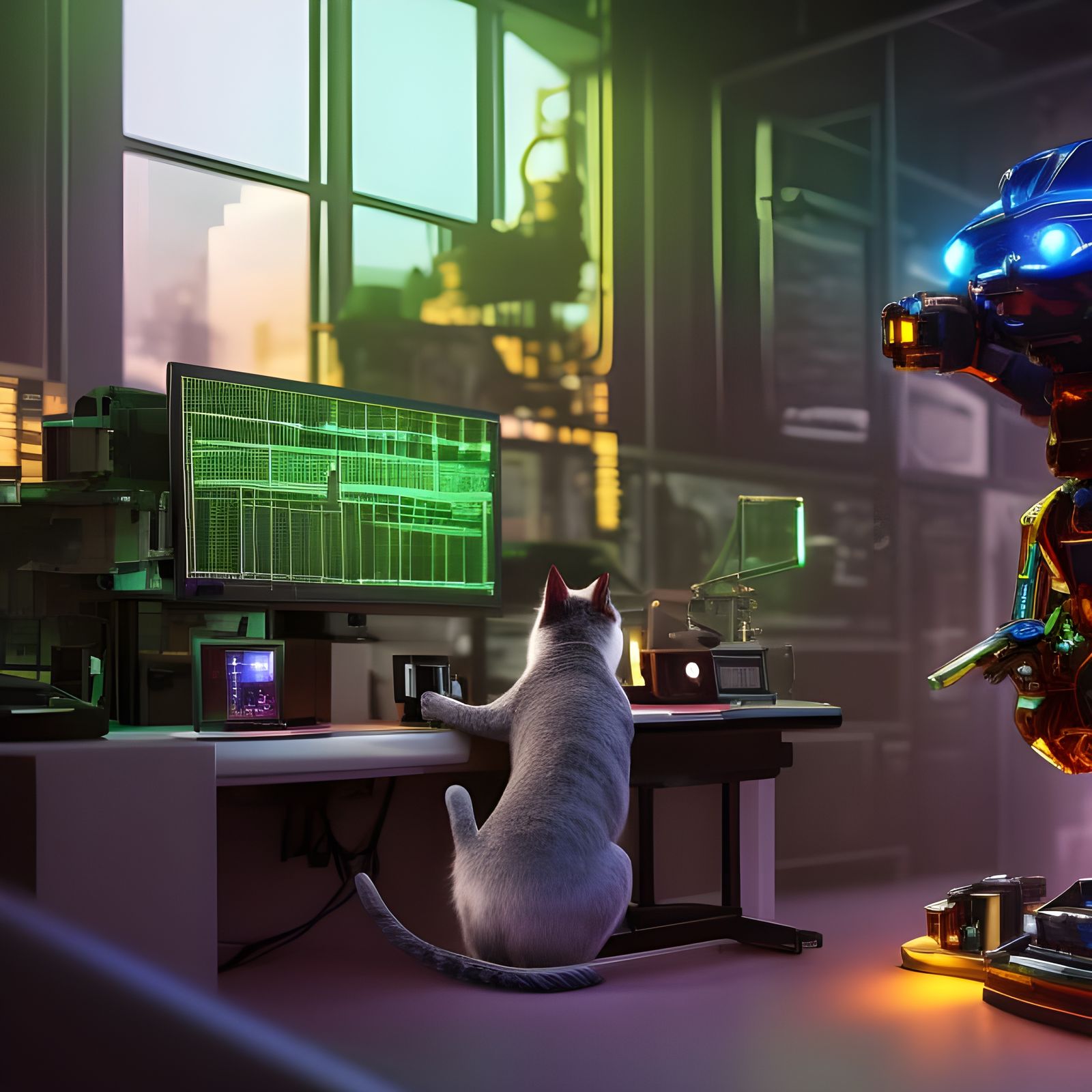 When the human leaves the house  by @undefined