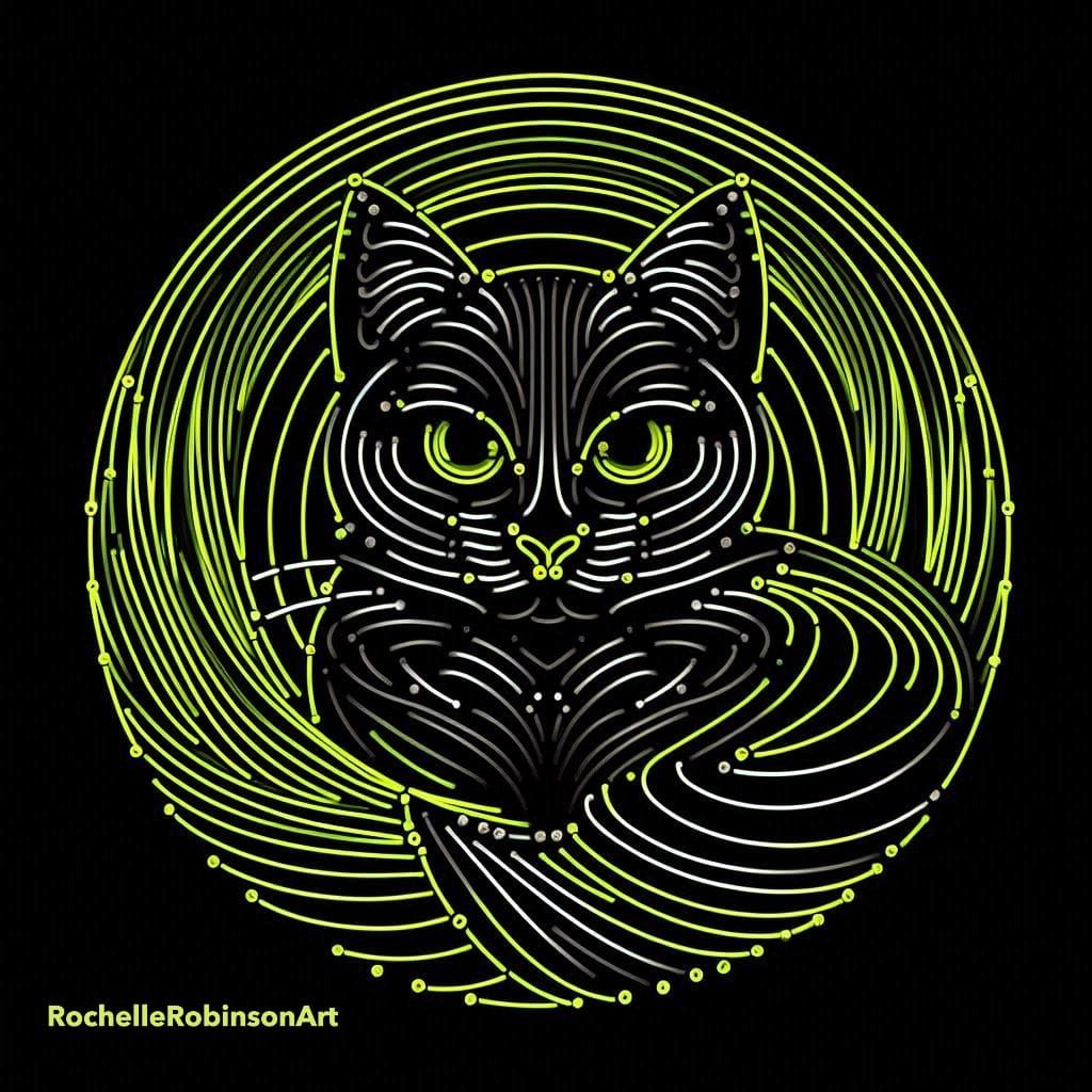 Neon Cat