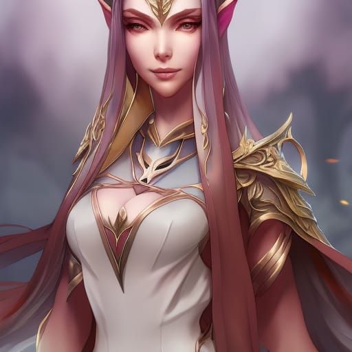 Watercolor Elf Bride