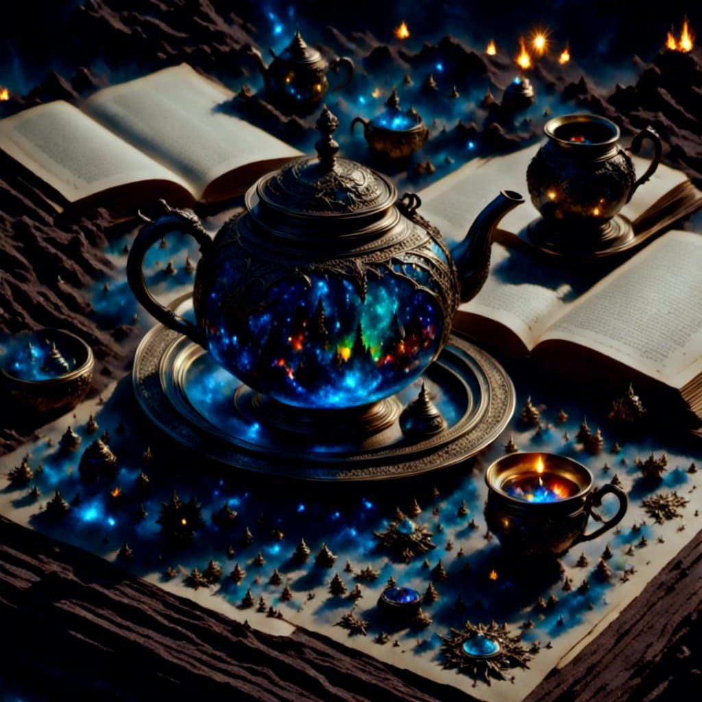 Cosmic Tea Party in Deep Space