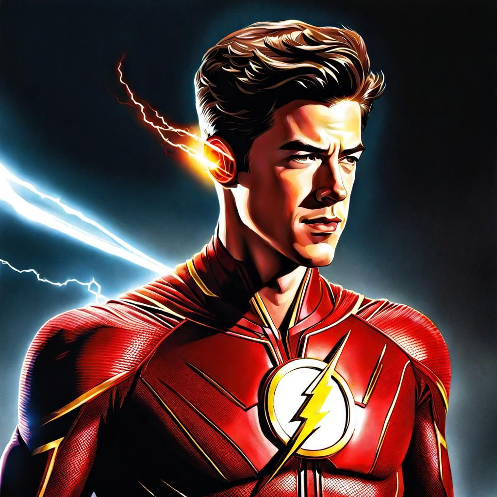 Barry Allen, The Flash AI Generated Artwork NightCafe Creator