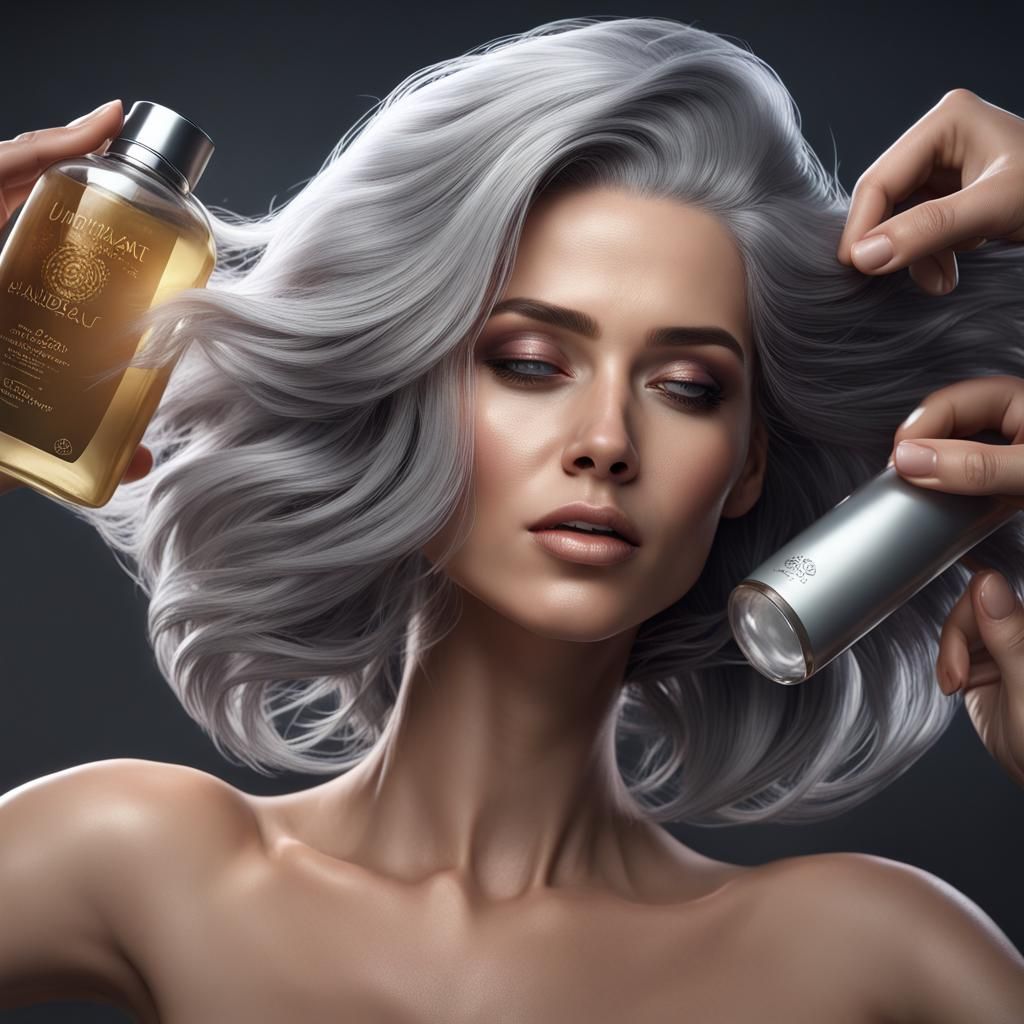 Create an image capturing a female model indulging in a luxurious