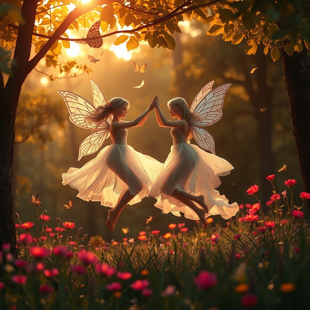 fairies dancing in the sunlight  by @Josetta
