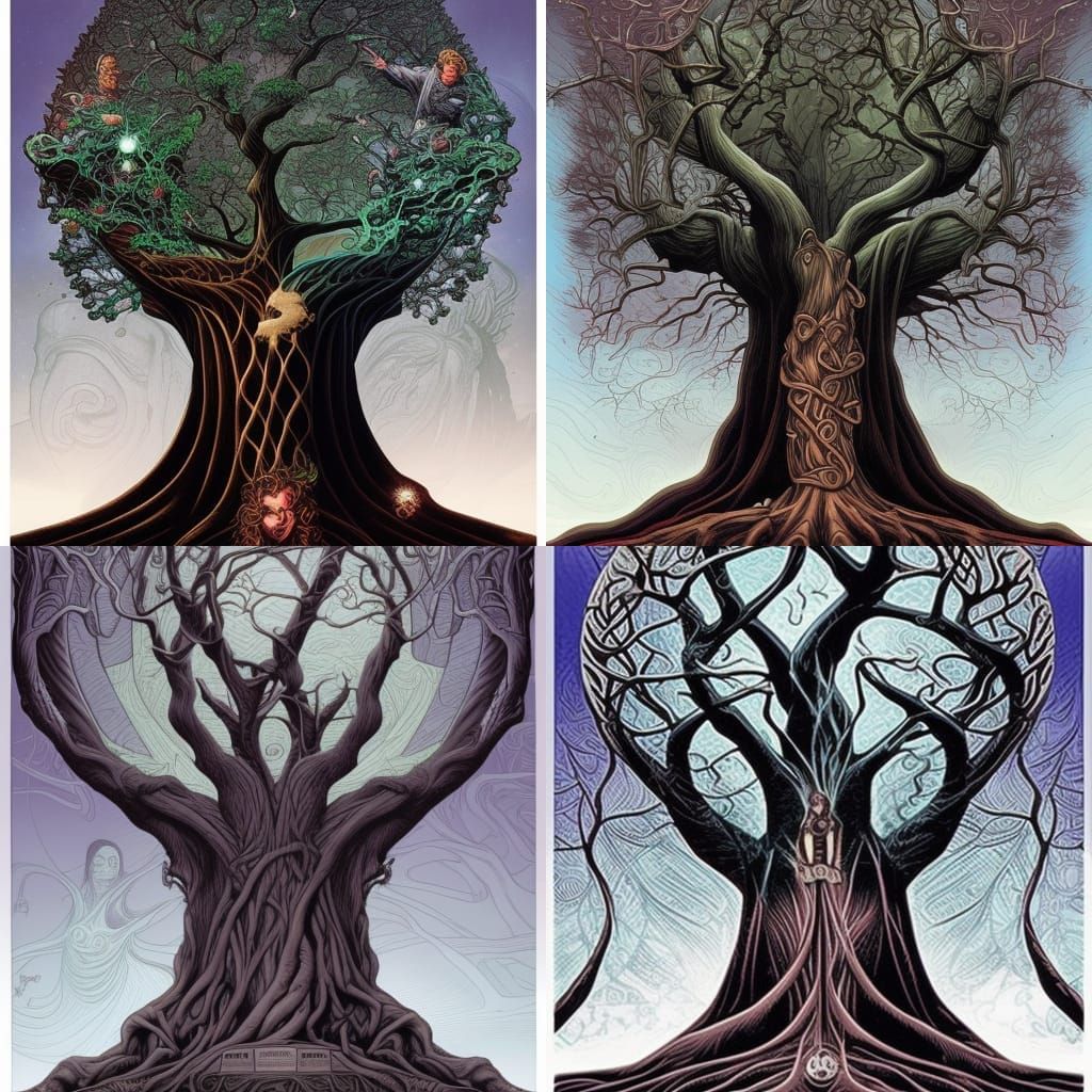 the tree of knowledge of good and evil - AI Generated Artwork ...