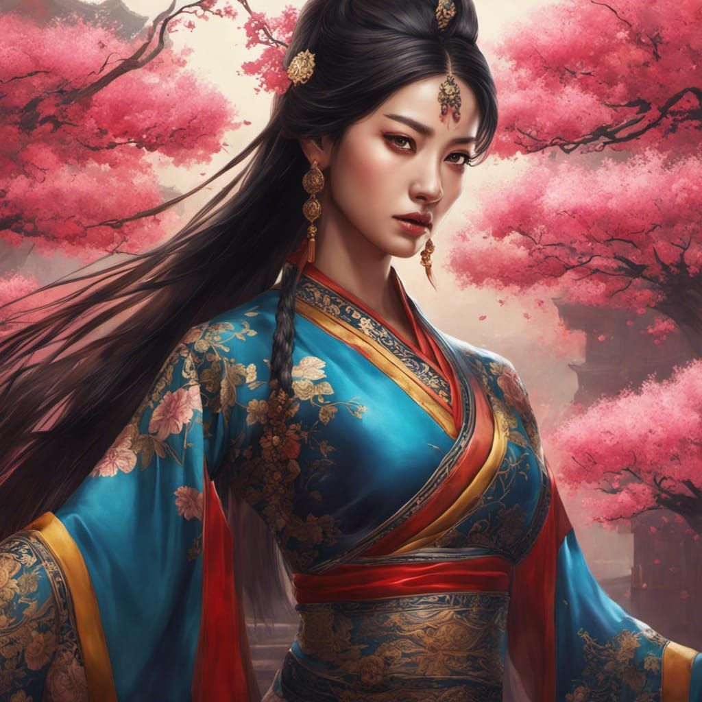 Beautiful Chinese Girl - AI Generated Artwork - NightCafe Creator