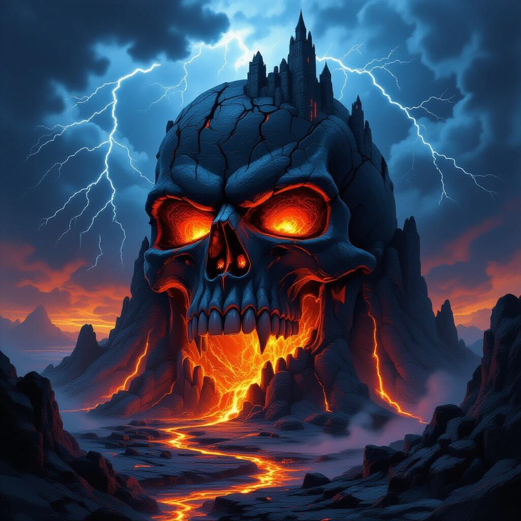 Hellspire Fortress  by @Garatria