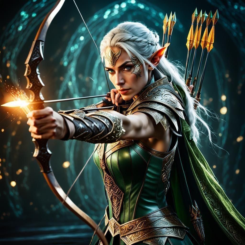 Elven archer  by @Neverland