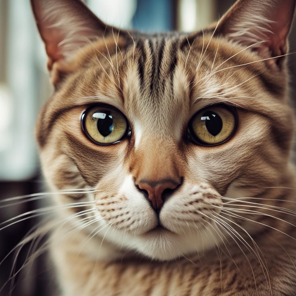 cat with big beady eyes staring into my soul