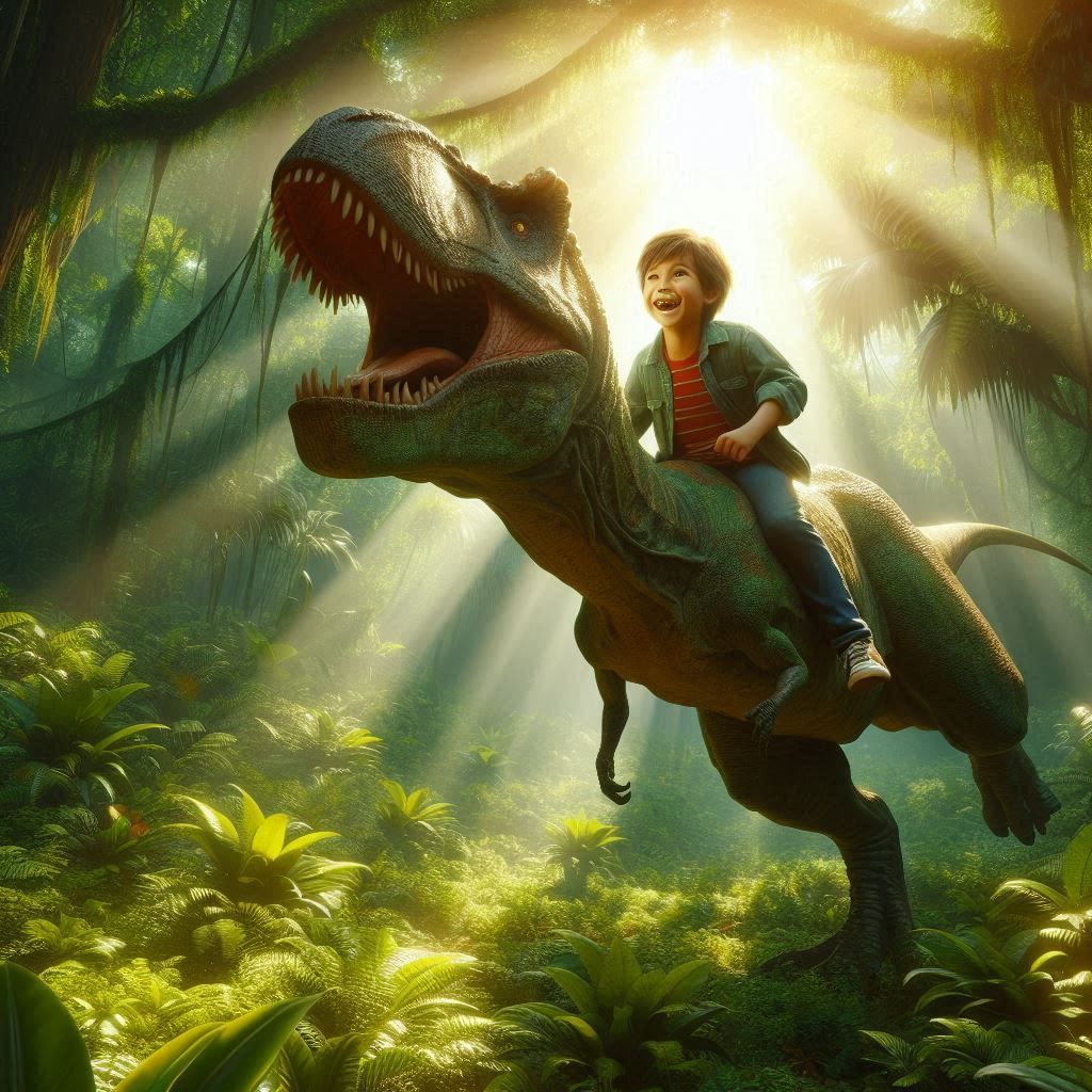 Riding my friend Rex.