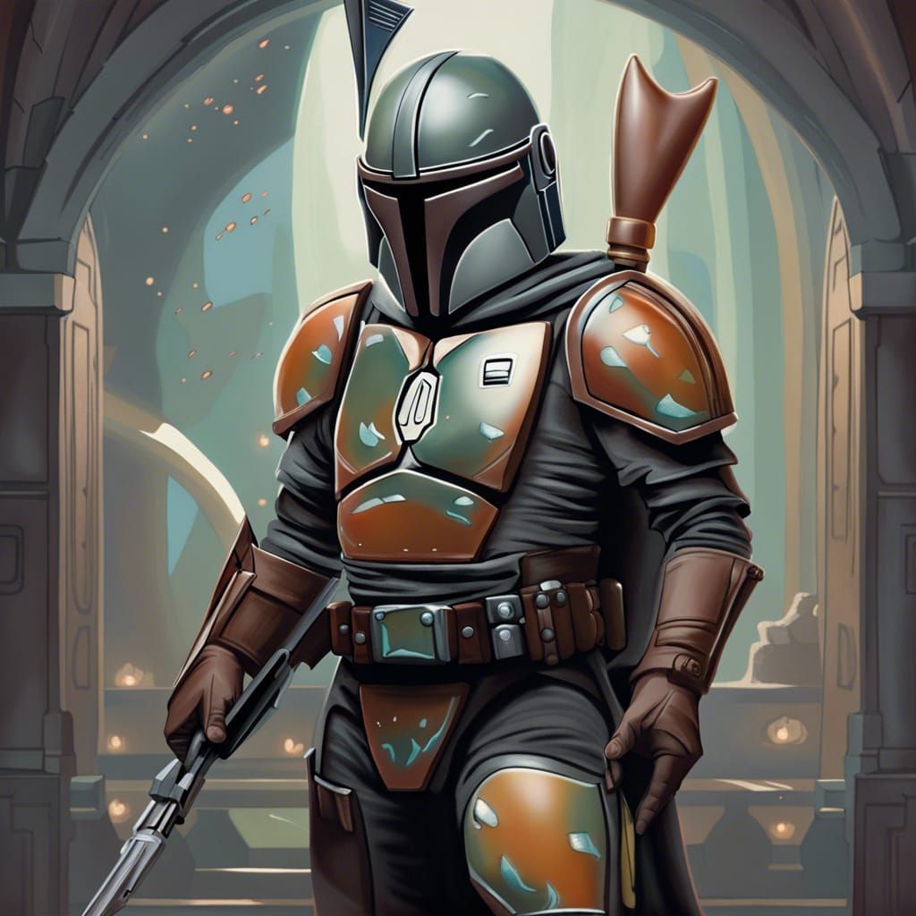 Mandalorian - Ai Generated Artwork - Nightcafe Creator