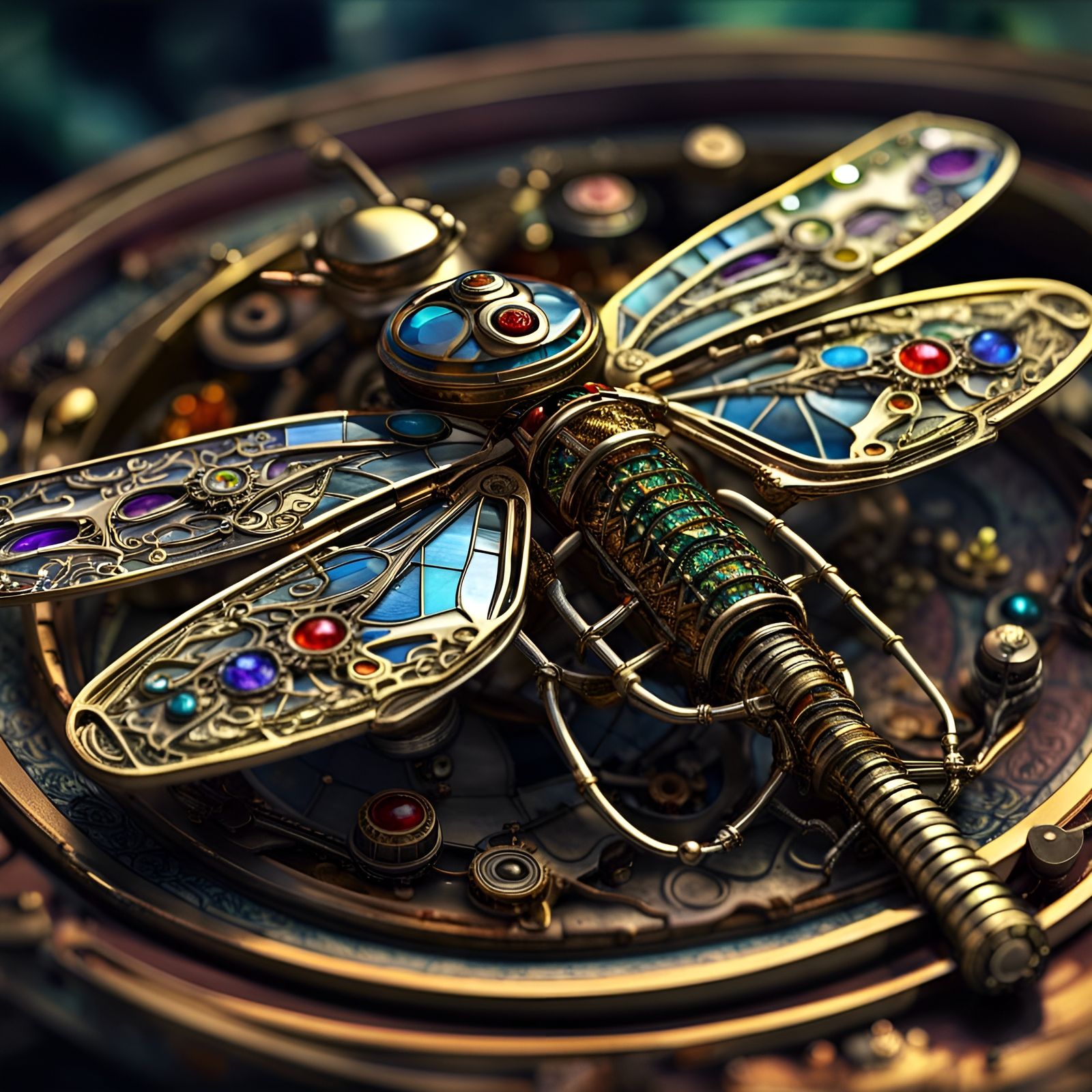 ornate dragonfly  by @Maestro