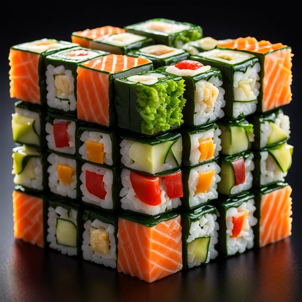 "Michelin Star" ✨ Sushi Cube!  by @Nikko P
