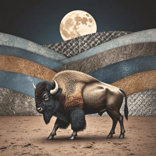 "Landscape with Bison!"