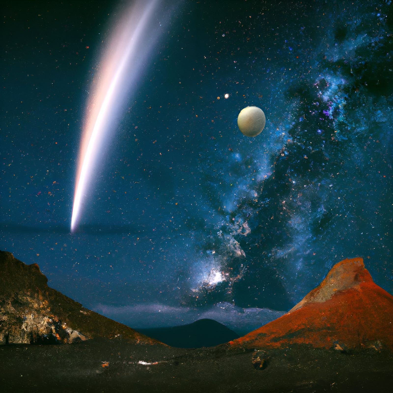 night sky  by @Wroof